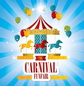 Circus carnival entertainment イラスト素材