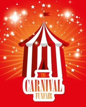 Circus carnival entertainment Illustrazione stock