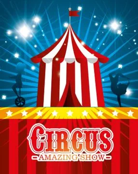 Circus carnival entertainment Stockillustratie