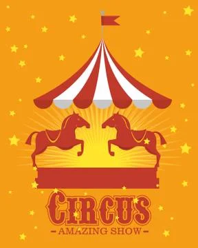 Circus carnival entertainment Stockillustratie