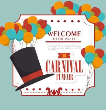 Circus carnival entertainment Stockillustratie