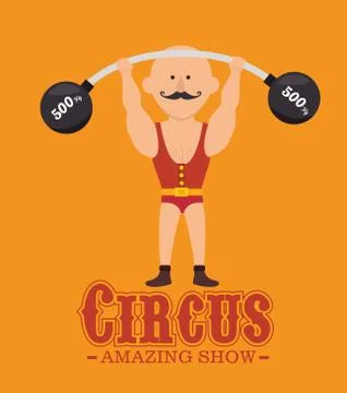 Circus carnival entertainment 스톡 일러스트