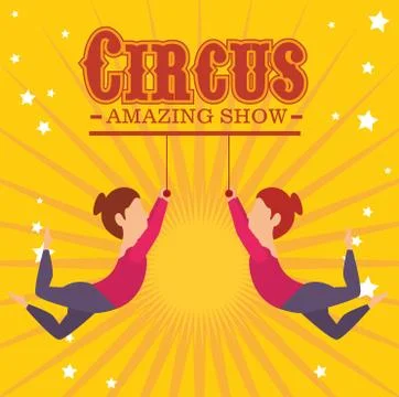 Circus carnival entertainment 스톡 일러스트