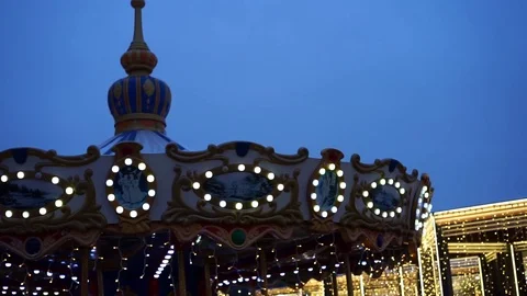 A Circus Carousel entertainment Video stock 71471391