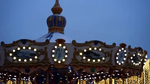 A Circus Carousel entertainment Video stock 71471484