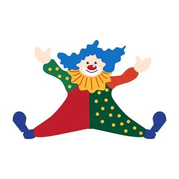 Circus chapito set. Vector characters of strongman, clown, juggler and magi.. Stock Illustration