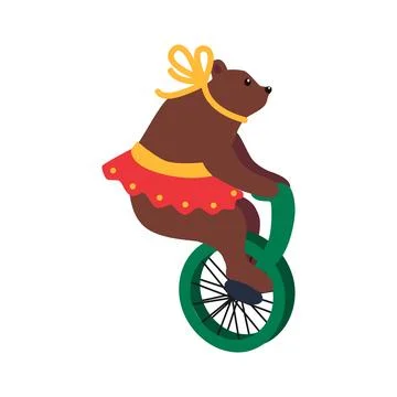 Circus chapito set. Vector characters of strongman, clown, juggler and magi.. Stock Illustration