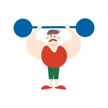 Circus chapito set. Vector characters of strongman, clown, juggler and magi.. Stock Illustration