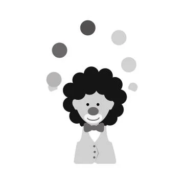 Circus clown cartoon 스톡 일러스트