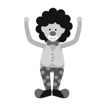 Circus clown cartoon イラスト素材