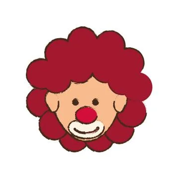 Circus clown cartoon Illustrazione stock