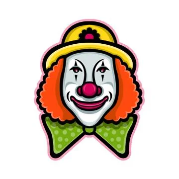 Circus Clown Mascot Stock Illustration