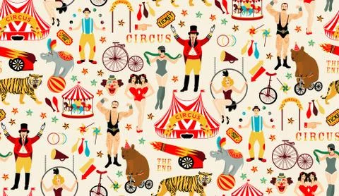 Circus collection. Stock Illustration