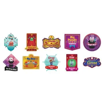 Circus Collection Stock Illustration