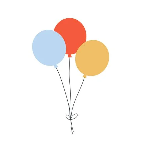Circus colored balloons bunch Illustration