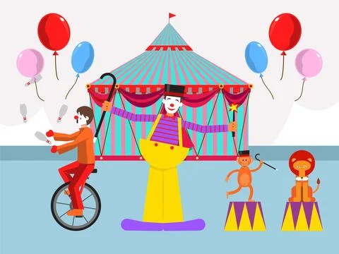 Circus Concept Illustration Stock Illustration