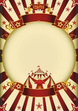 Circus cream entertainment Stock Illustration