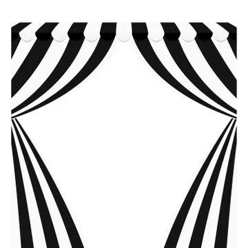 Circus curtain raises 스톡 일러스트