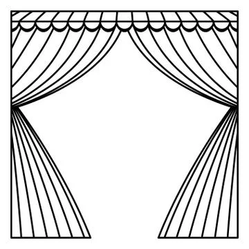Circus curtain raises Stockillustratie