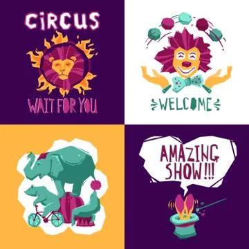 Circus Design Concept 스톡 일러스트