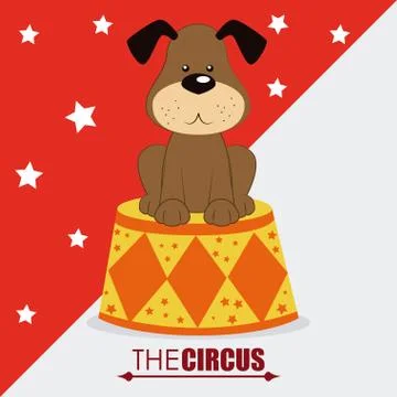 Circus design over white and red  background vector illustration Stockillustratie
