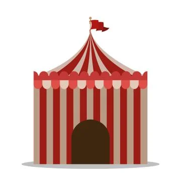 Circus design over white background, vector illustration 스톡 일러스트