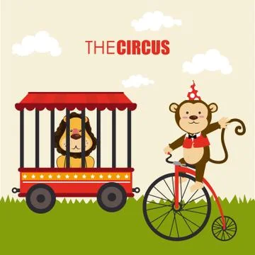 Circus design over yellow background vector illustration イラスト素材