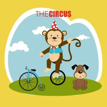Circus design over yellow background vector illustration イラスト素材
