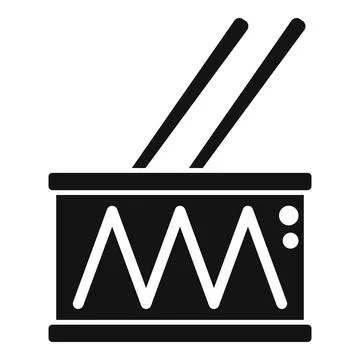 Circus drum icon simple vector. Music instrument Stock Illustration