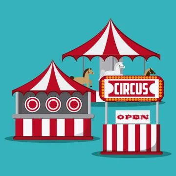 Circus elements design イラスト素材