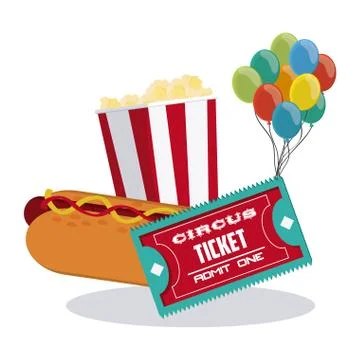 Circus elements design Illustrazione stock