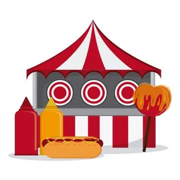 Circus elements design Stock Illustration