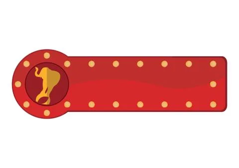 Circus Elephant Button Stock-Illustration