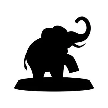 Circus elephant cartoon イラスト素材