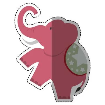 Circus elephant cartoon Stockillustratie