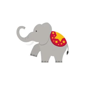 Circus elephant cartoon Stockillustratie