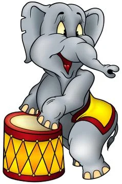 Circus Elephant Stock Illustration