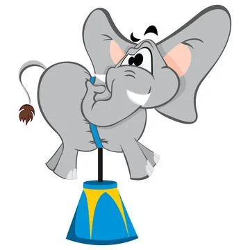 Circus elephant illustration Stock Illustration