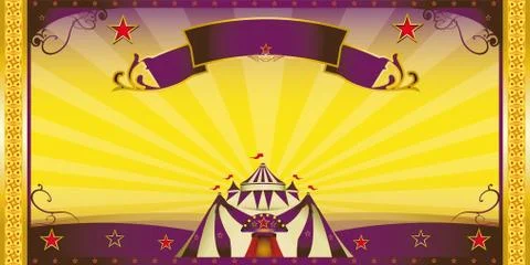 Circus extra invitation Stock Illustration