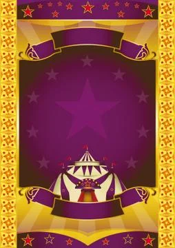 Circus extra poster Stock Illustration