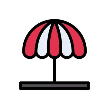 Circus flat color icon Stock Illustration