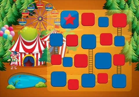 Circus game Stockillustratie