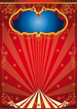 Circus gold party Stock Illustration