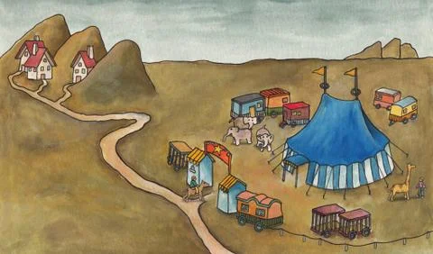 The circus has come! Stock Illustration