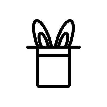 Circus hat icon vector. Isolated contour symbol illustration Stock Illustration
