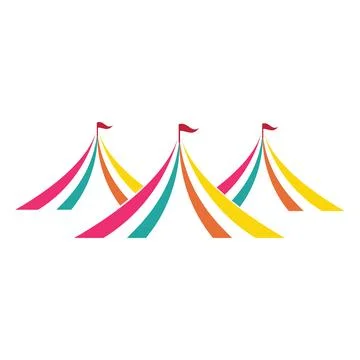 Circus icon logo vector element Stock Illustration