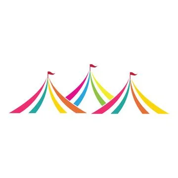 Circus icon logo vector element Stock Illustration