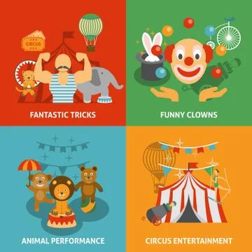 Circus Icons Set イラスト素材