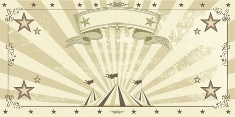 Circus kraft invitation Stockillustratie