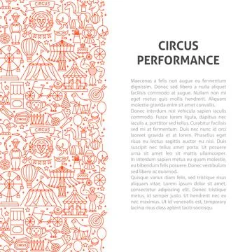 Circus Line Pattern Concept Stock Illustration